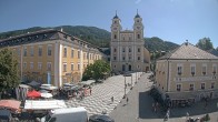 Archived image Webcam View at the market square in Mondsee 09:00