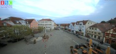Archived image Webcam Waren (Müritz) - Market place 19:00