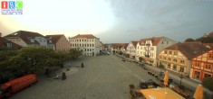Archived image Webcam Waren (Müritz) - Market place 06:00
