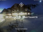 Archiv Foto Webcam Obertauern: Blick aufs Hotel Schneider 06:00