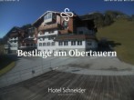 Archiv Foto Webcam Obertauern: Blick aufs Hotel Schneider 07:00