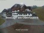 Archiv Foto Webcam Obertauern: Blick aufs Hotel Schneider 07:00