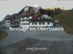 Archiv Foto Webcam Obertauern: Blick aufs Hotel Schneider 06:00
