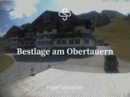 Archiv Foto Webcam Obertauern: Blick aufs Hotel Schneider 13:00