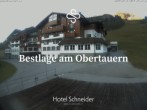 Archiv Foto Webcam Obertauern: Blick aufs Hotel Schneider 06:00