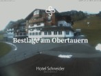 Archiv Foto Webcam Obertauern: Blick aufs Hotel Schneider 07:00