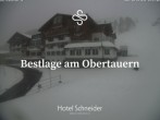 Archiv Foto Webcam Obertauern: Blick aufs Hotel Schneider 13:00