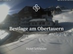 Archiv Foto Webcam Obertauern: Blick aufs Hotel Schneider 07:00