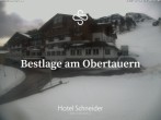 Archiv Foto Webcam Obertauern: Blick aufs Hotel Schneider 09:00