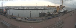 Archiv Foto Webcam Wangerooge Hafen 08:00