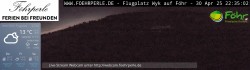 Archiv Foto Webcam Wyk - Flugplatz 21:00