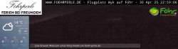 Archiv Foto Webcam Wyk - Flugplatz 23:00