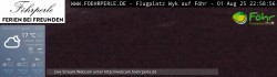 Archiv Foto Webcam Wyk - Flugplatz 23:00