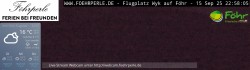 Archiv Foto Webcam Wyk - Flugplatz 23:00