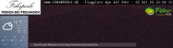 Archiv Foto Webcam Wyk - Flugplatz 23:00