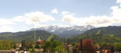 Archiv Foto Webcam Panoramablick Rathaus Garmisch-Partenkirchen 11:00