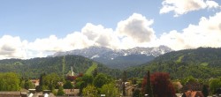 Archiv Foto Webcam Panoramablick Rathaus Garmisch-Partenkirchen 11:00