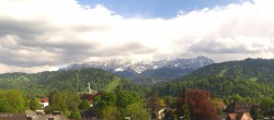 Archiv Foto Webcam Panoramablick Rathaus Garmisch-Partenkirchen 15:00