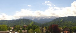 Archiv Foto Webcam Panoramablick Rathaus Garmisch-Partenkirchen 11:00