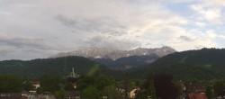 Archiv Foto Webcam Panoramablick Rathaus Garmisch-Partenkirchen 19:00