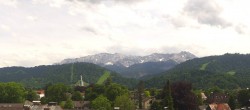 Archiv Foto Webcam Panoramablick Rathaus Garmisch-Partenkirchen 13:00