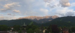 Archiv Foto Webcam Panoramablick Rathaus Garmisch-Partenkirchen 19:00
