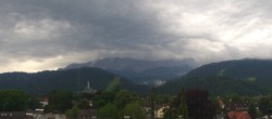 Archiv Foto Webcam Panoramablick Rathaus Garmisch-Partenkirchen 12:00