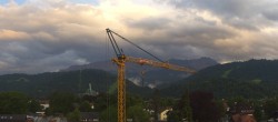 Archiv Foto Webcam Panoramablick Rathaus Garmisch-Partenkirchen 19:00