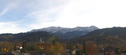 Archiv Foto Webcam Panoramablick Rathaus Garmisch-Partenkirchen 13:00