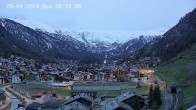 Archiv Foto Webcam Zermatt: Blick auf das Dorf 21:00