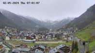 Archiv Foto Webcam Zermatt: Blick auf das Dorf 06:00