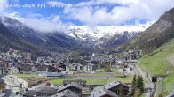 Archiv Foto Webcam Zermatt: Blick auf das Dorf 04:00