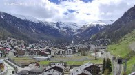 Archiv Foto Webcam Zermatt: Blick auf das Dorf 08:00