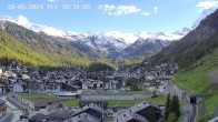 Archiv Foto Webcam Zermatt: Blick auf das Dorf 17:00
