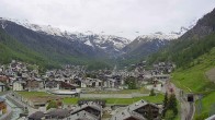 Archiv Foto Webcam Zermatt: Blick auf das Dorf 19:00