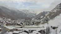 Archiv Foto Webcam Zermatt: Blick auf das Dorf 07:00