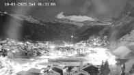 Archiv Foto Webcam Zermatt: Blick auf das Dorf 05:00