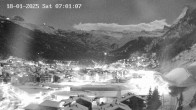 Archiv Foto Webcam Zermatt: Blick auf das Dorf 06:00