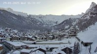 Archiv Foto Webcam Zermatt: Blick auf das Dorf 15:00