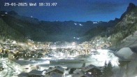 Archiv Foto Webcam Zermatt: Blick auf das Dorf 17:00