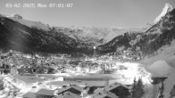 Archiv Foto Webcam Zermatt: Blick auf das Dorf 06:00