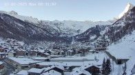 Archiv Foto Webcam Zermatt: Blick auf das Dorf 07:00