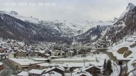 Archiv Foto Webcam Zermatt: Blick auf das Dorf 07:00