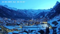 Archiv Foto Webcam Zermatt: Blick auf das Dorf 17:00