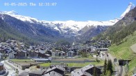 Archiv Foto Webcam Zermatt: Blick auf das Dorf 11:00