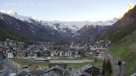 Archiv Foto Webcam Zermatt: Blick auf das Dorf 05:00