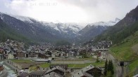Archiv Foto Webcam Zermatt: Blick auf das Dorf 07:00