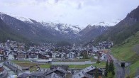 Archiv Foto Webcam Zermatt: Blick auf das Dorf 19:00
