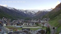 Archiv Foto Webcam Zermatt: Blick auf das Dorf 05:00