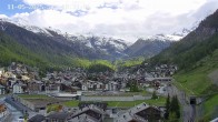 Archiv Foto Webcam Zermatt: Blick auf das Dorf 17:00